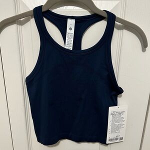 Lululemon Swiftly Tech Cropped Raceback Tank Top 2.0 in Club Blue Sz 4 NWT